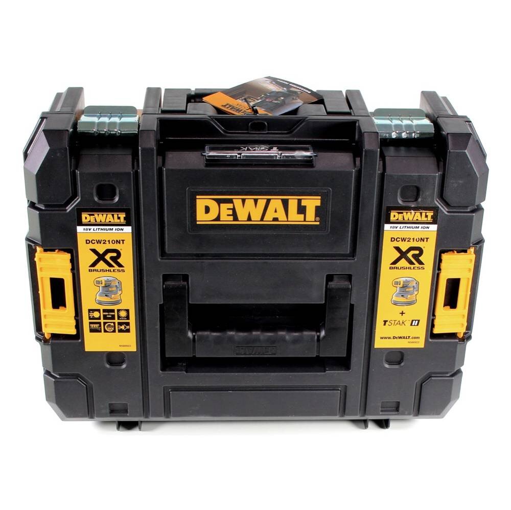 DeWalt DCW 210 D1 akumuliatorinis orbitinis šlifuoklis 18V 12 000 aps./min 125 mm + 1x akumuliatorius 2,0 Ah + 1x greitas įkroviklis TSTAK kaina ir informacija | Šlifuokliai | pigu.lt