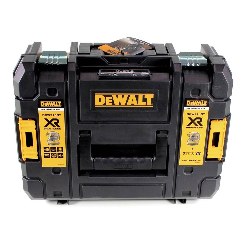 Аккумуляторная орбитальная шлифовальная машина DeWalt DCW 210 NT 18 В 125  мм + 1х аккумулятор 5,0 Ач + TSTAK - без зарядного устройства цена | pigu.lt