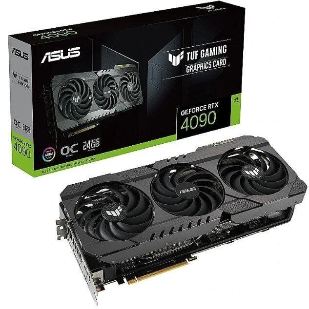ASUS TUF GeForce RTX 4090 24GB OG OC Edition Gaming цена и информация | Vaizdo plokštės (GPU) | pigu.lt