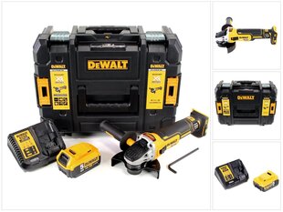 DeWalt DCG 405 P1 akumuliatorinis kampinis šlifuoklis 18V 125mm + 1x akumuliatorius 5,0Ah + įkroviklis + TSTAK kaina ir informacija | Šlifuokliai | pigu.lt