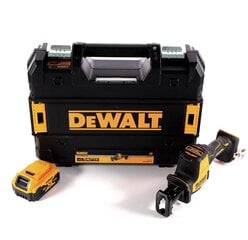 Аккумуляторная линейная пила DeWalt DCS 369 NT 18 В + 1х аккумулятор 5,0 Ач + TSTAK - без зарядного устройства цена и информация | Пилы, циркулярные станки | pigu.lt