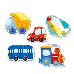Контурные пазлы – транспорт цена и информация | Развивающие игрушки | pigu.lt