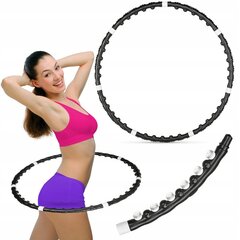 Gimnastikos lankas Hula Hoop Gymtek G-66396, 100 cm, juodas цена и информация | Обручи, гимнастические палки | pigu.lt