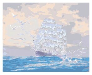 Картины по номерам "Плывущий корабль" 40x50 цена и информация | Набор для рисования по номерам | pigu.lt