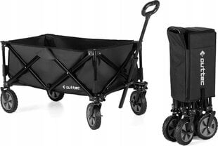 Sulankstomas rankinis vežimėlis Outtec O-66494, 91x96x47 cm, juodas kaina ir informacija | Kitas turistinis inventorius | pigu.lt