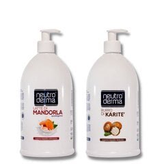 Rankų muilų rinkinys Neutroderma Migdolų Pienas ir Taukmedžio sviestas, 2x1000 ml kaina ir informacija | Muilai | pigu.lt