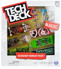 Pirštų riedlentė Sk8Shop Tech Deck 6 deskorolek Bonus Pack Darkstar цена и информация | Игрушки для мальчиков | pigu.lt