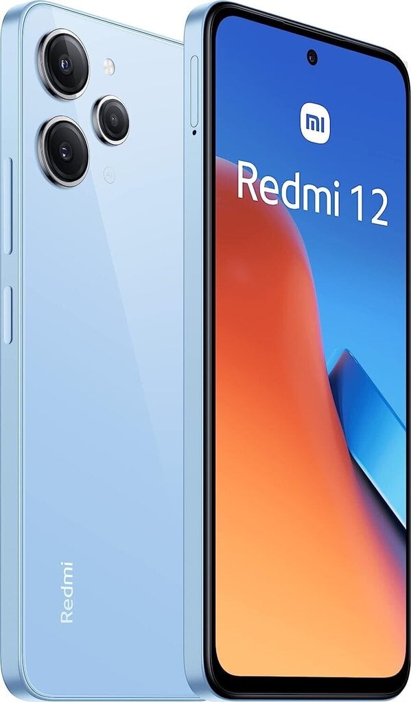 Xiaomi Redmi 12 4/128GB MZB0ECYEU Sky Blue цена и информация | Mobilieji telefonai | pigu.lt