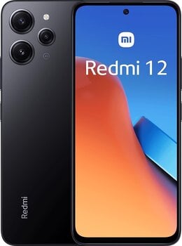 Xiaomi Redmi 12 4/128GB Midnight Black цена и информация | Мобильные телефоны | pigu.lt