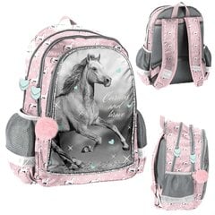 Kuprinė Horse School Bag Pink цена и информация | Школьные рюкзаки, спортивные сумки | pigu.lt