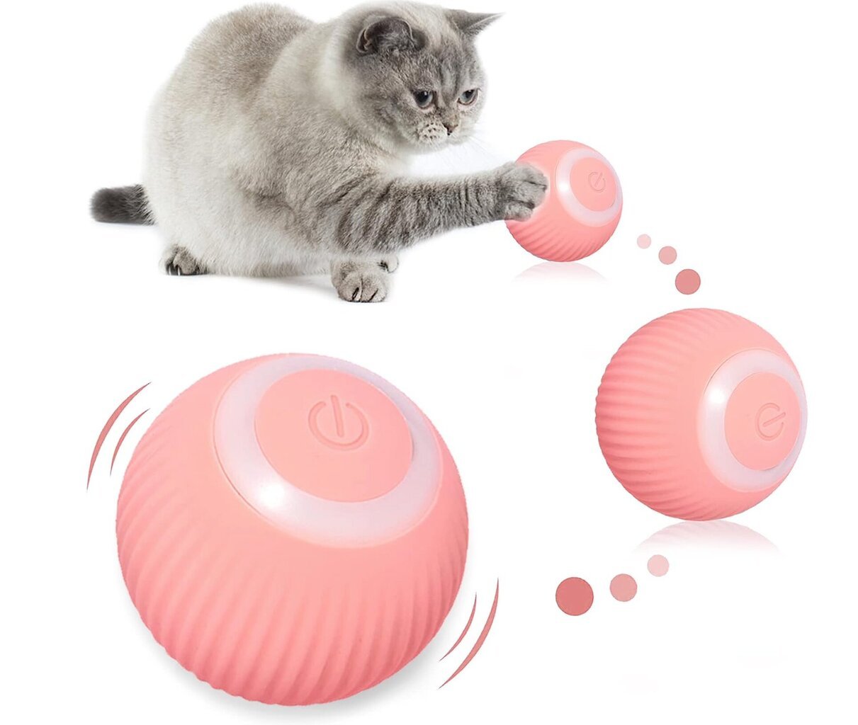 Интерактивный умный мячик для кошек Smart Cat Ball цена | pigu.lt