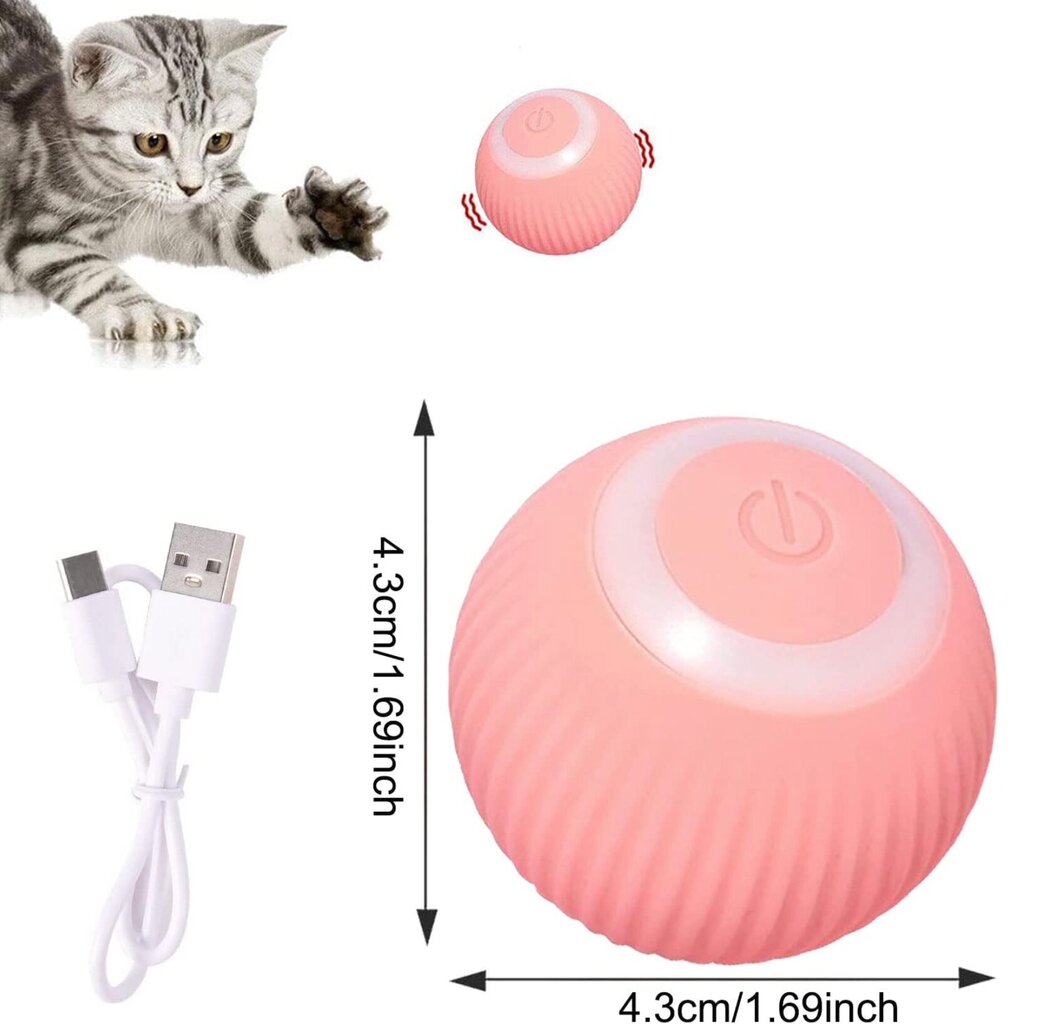 Интерактивный умный мячик для кошек Smart Cat Ball цена | pigu.lt