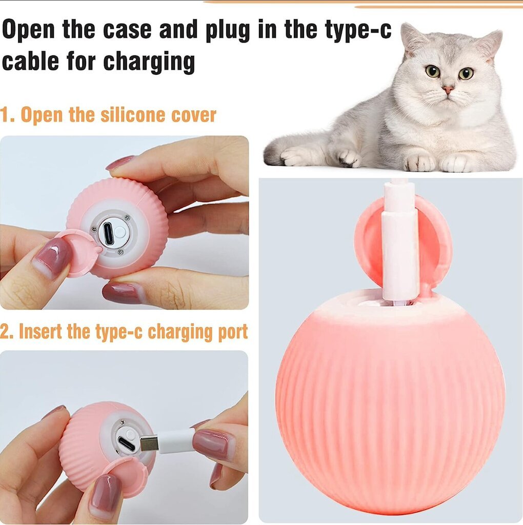 Интерактивный умный мячик для кошек Smart Cat Ball цена | pigu.lt