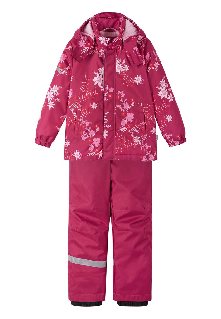 Tutta by Reima vaikiškas žieminis komplektas SIRRI, tamsiai rausvai margas цена и информация | Žiemos drabužiai vaikams | pigu.lt