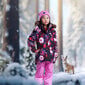 Tutta by Reima mergaičių žieminė striukė SELEMA, juoda-rožinė kaina ir informacija | Žiemos drabužiai vaikams | pigu.lt