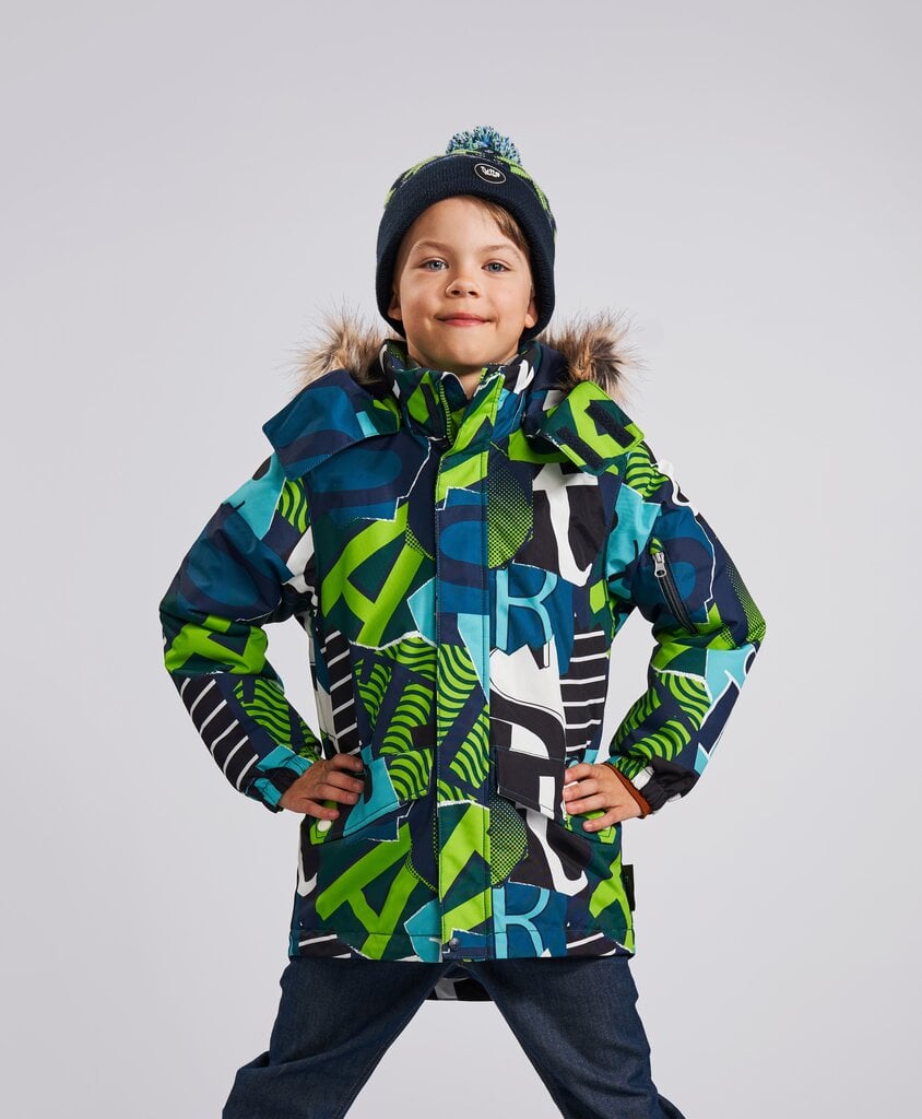 Tutta by Reima berniuko žieminė striukė SEVERI, žaliai marga kaina ir informacija | Žiemos drabužiai vaikams | pigu.lt
