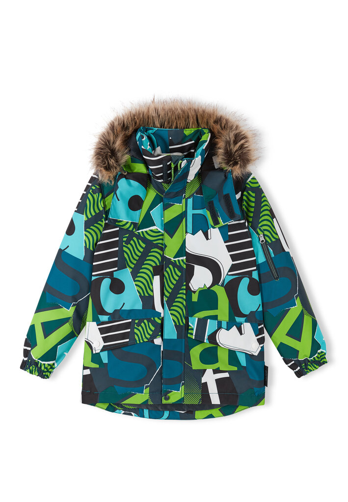Tutta by Reima berniuko žieminė striukė SEVERI, žaliai marga kaina ir informacija | Žiemos drabužiai vaikams | pigu.lt