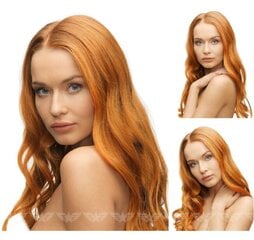 Натуральные накладные волосы Remy светло-красного цвета на клипсах, 6 частей, 120 нет. цена и информация | Аксессуары для волос | pigu.lt