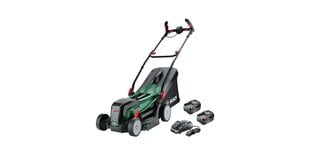 Akumuliatorinė vejapjovė Bosch Universal Rotak 2x18V-37-550, 06008B9E00, su akumuliatoriumi цена и информация | Газонокосилки | pigu.lt