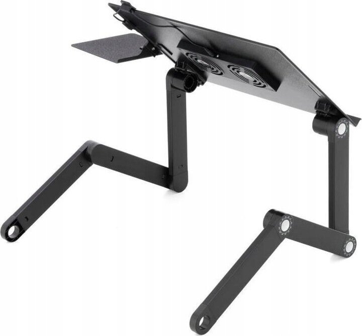 Nešiojamojo kompiuterio staliukas, juodas цена и информация | Kompiuteriniai, rašomieji stalai | pigu.lt