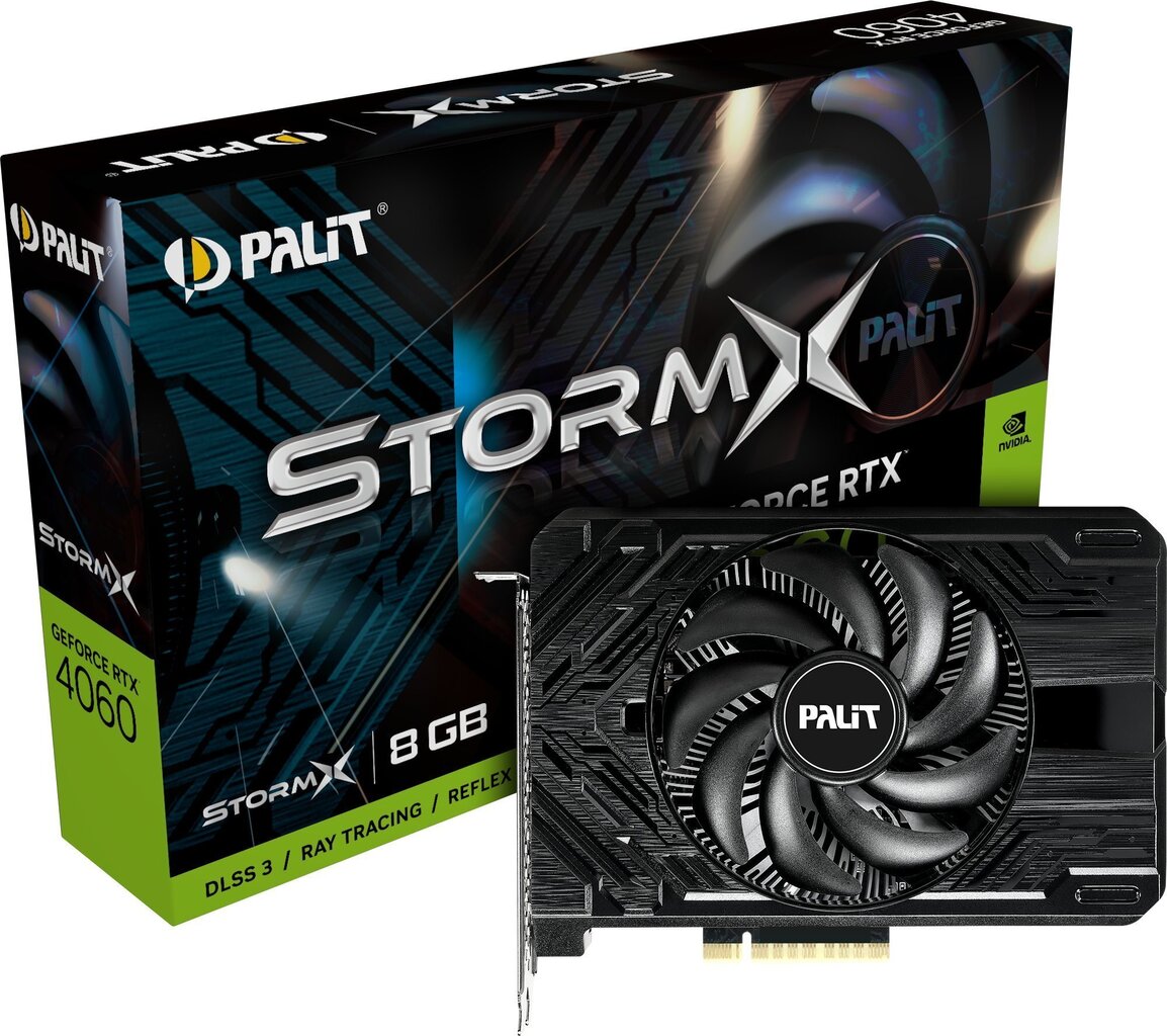 Palit GeForce RTX 4060 StormX цена и информация | Vaizdo plokštės (GPU) | pigu.lt