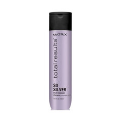 Geltonus tonus neutralizuojantis šampūnas šviesiems plaukams Matrix Total Results So Silver Color Obsessed 300 ml kaina ir informacija | Šampūnai | pigu.lt