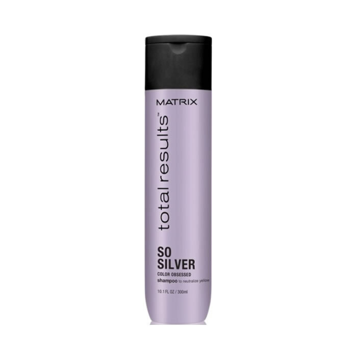 Geltonus tonus neutralizuojantis šampūnas šviesiems plaukams Matrix Total Results So Silver Color Obsessed 300 ml цена и информация | Šampūnai | pigu.lt