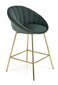 2-ių kėdžių komplektas H112, žalias/auksinis kaina ir informacija | Virtuvės ir valgomojo kėdės | pigu.lt
