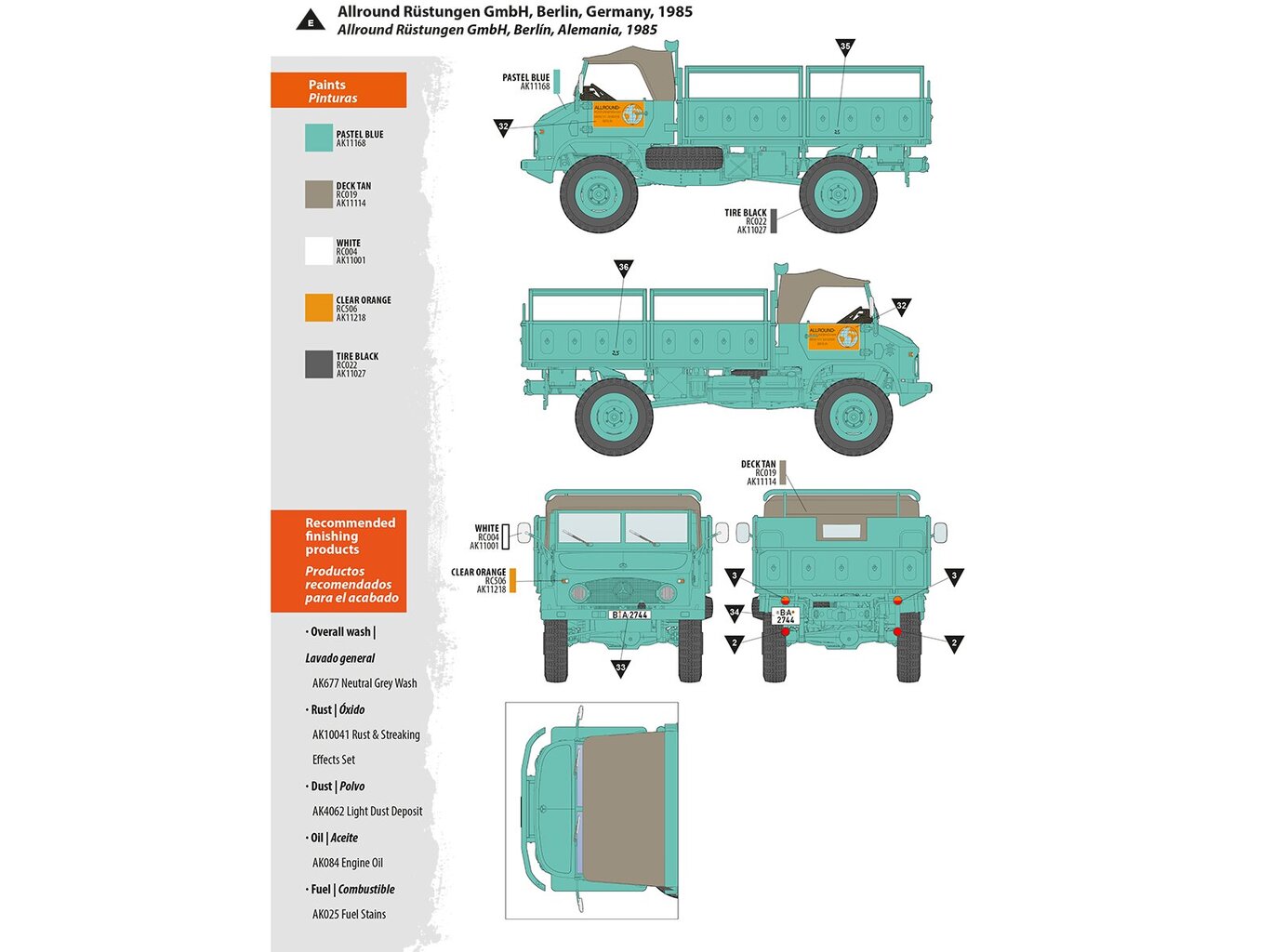 Сборная модель AK Interactive - Unimog S 404 Europe and Africa, 1/35,  AK35505 цена | pigu.lt