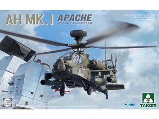 Takom - AH Mk. 1 Apache Attack Helicopter, 1/35, 2604 цена и информация | Конструкторы и кубики | pigu.lt