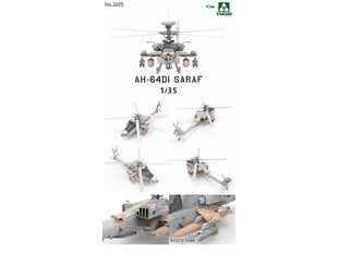 Takom - AH-64DI Saraf Attack Helicopter, 1/35, 2605 цена и информация | Конструкторы и кубики | pigu.lt