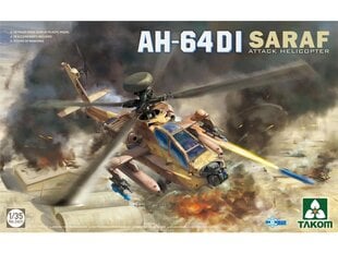 Takom - AH-64DI Saraf Attack Helicopter, 1/35, 2605 цена и информация | Конструкторы и кубики | pigu.lt