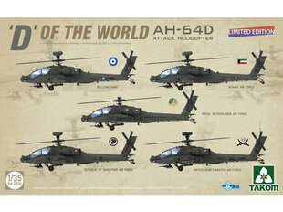 Takom - "D" of the World AH-64D Apache Longbow Attack Helicopter | Limited Edition, 1/35, 2606 цена и информация | Конструкторы и кубики | pigu.lt