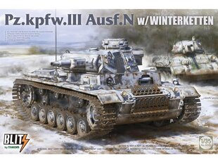 Takom - Pz.Kpfw. Ill Ausf. N w/Winterketten, 1/35, 8011 цена и информация | Конструкторы и кубики | pigu.lt