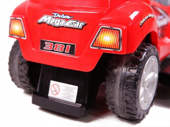 Paspiriama mašinėlė Multistore Deluxe 3in1, raudona kaina ir informacija | Žaislai kūdikiams | pigu.lt