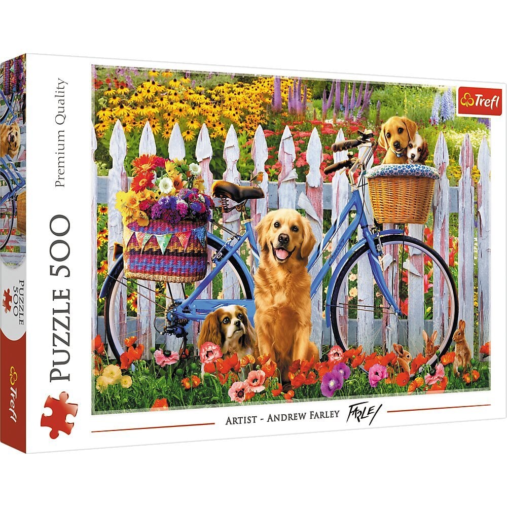 Dėlionė Trefl Šuniukai, 500 det. kaina ir informacija | Dėlionės (puzzle) | pigu.lt