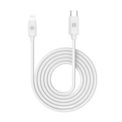 USB to Lightning Cable Celly USBLIGHTTYPECWH White 1 m kaina ir informacija | Laidai telefonams | pigu.lt