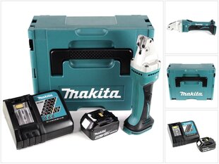 Аккумуляторные ножницы для жести Makita DJS 161 RM1J 18 V Makpac + 1 x 4,0 Aч аккумулятор + ЗУ цена и информация | Пилы, циркулярные станки | pigu.lt