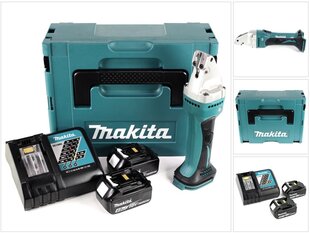 Аккумуляторные ножницы для жести Makita DJS 161 RMJ 18 В Makpac + 2х аккумулятора 4,0 Ач + зарядное устройство цена и информация | Пилы, циркулярные станки | pigu.lt