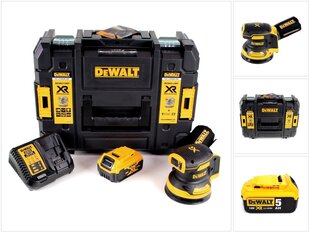 Аккумуляторная орбитальная шлифмашина DeWalt DCW 210 P1 18 В 125 мм + 1х аккумулятор 5,0 Ач + зарядное устройство + TSTAK цена и информация | Шлифовальные машины | pigu.lt