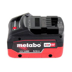 Аккумуляторная дисковая пила Metabo KS 18 LTX 57, 18 В, с аккумулятором, без блока для зарядки цена и информация | Пилы, циркулярные станки | pigu.lt