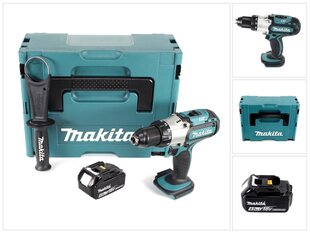 Аккумуляторная дрель Makita DDF 451 M1J 18 В 80 Нм с аккумулятором без зарядного устройства цена и информация | Шуруповерты, дрели | pigu.lt