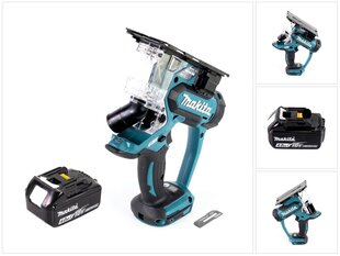 Аккумуляторная пила для гипсокартона Makita DSD 180 M1, 18 В, без зарядного устройства цена и информация | Пилы, циркулярные станки | pigu.lt