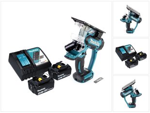 Аккумуляторная пила для гипсокартона Makita DSD 180 RM, 2x 18 В, с зарядным устройством цена и информация | Пилы, циркулярные станки | pigu.lt