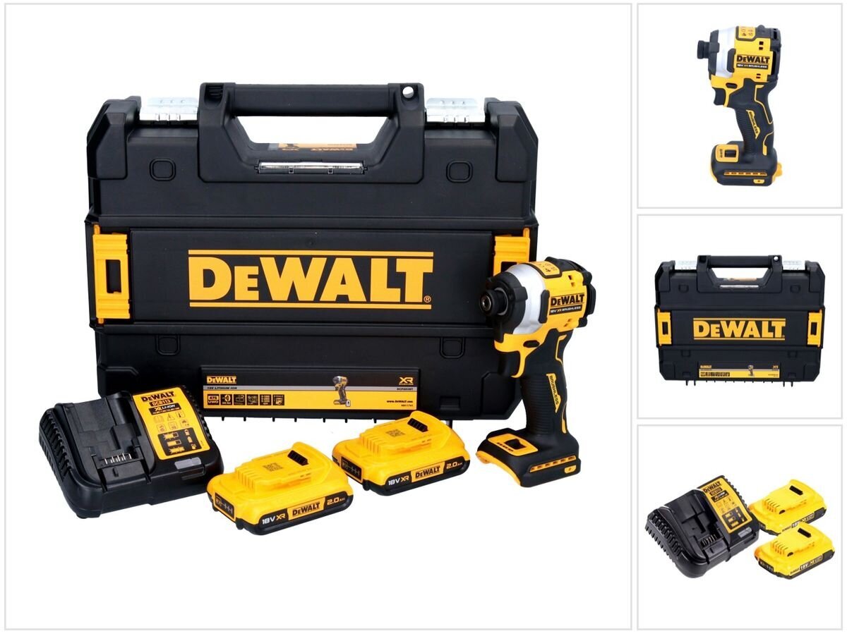 Akumuliatorinis smūginis veržliaraktis DeWalt DCF 850 ​​D2 18 V su akumuliatoriumi ir krovikliu цена и информация | Suktuvai, gręžtuvai | pigu.lt