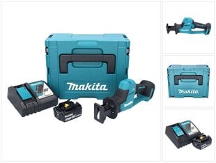 Аккумуляторная линейная пила Makita DJR 189 RF1J 18 В с аккумулятором и зарядным устройством цена и информация | Пилы, циркулярные станки | pigu.lt