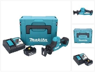 Аккумуляторная линейная пила Makita DJR 189 RM1J 18 В с аккумулятором и зарядным устройством цена и информация | Пилы, циркулярные станки | pigu.lt