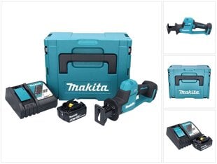 Аккумуляторная линейная пила Makita DJR 189 RT1J 18 В с аккумулятором и зарядным устройством цена и информация | Пилы, циркулярные станки | pigu.lt