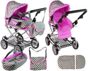 Lėlių vežimėlis, 2 in 1 kaina ir informacija | Žaislai mergaitėms | pigu.lt