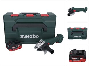 Аккумуляторная угловая шлифовальная машина Metabo W 18 L 9-125 18 V 125 мм с аккумулятором и зарядным устройством цена и информация | Шлифовальные машины | pigu.lt